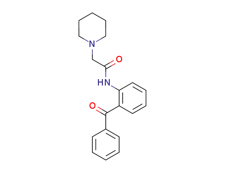 1-Piperidineacetamide, N-(2-benzoylphenyl)-