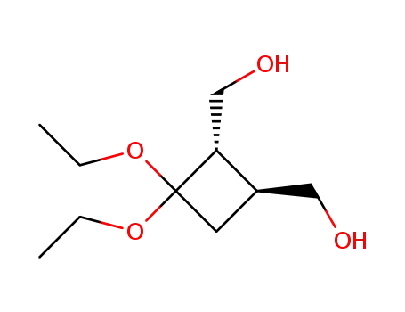 1,2-Cyclobutanedimethanol,3,3-diethoxy-,trans-(9CI)