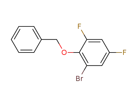 Molecular Structure of 942143-10-4 (2-(Benzyloxy)-1-bromo-3,5-difluorobenzene)