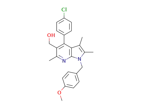 (4-(4-chlorophenyl)-1-(4-methoxybenzyl)-2,3,6-trimethyl-1H-pyrrolo[2,3-b]pyridin-5-yl)methanol
