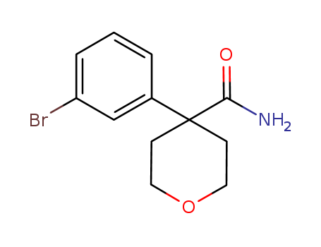 2H-PYRAN-4-CARBOXAMIDE, 4-(3-BROMOPHENYL)TETRAHYDRO-