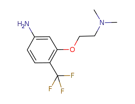 Molecular Structure of 474941-22-5 (3-(2-dimethylamino-ethoxy)-4-trifluoromethylaniline)