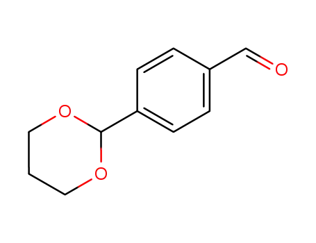 Molecular Structure of 81172-92-1 (4-(1,3-DIOXAN-2-YL)BENZALDEHYDE)