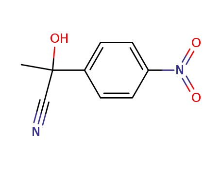 Molecular Structure of 69813-77-0 (2-(4-nitro-phenyl)-2-hydroxypropanenitrile)