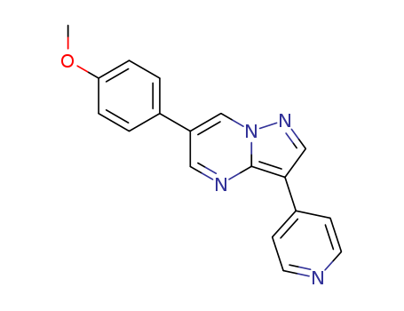 Pyrazolo[1,5-a]pyrimidine, 6-(4-methoxyphenyl)-3-(4-pyridinyl)-