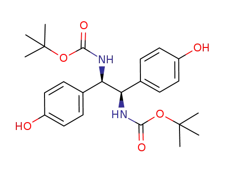 (R,R)-N,N'-di(tert-butoxycarbonyl)-1,2-bis(p-hydroxyphenyl)-1,2-diaminoethane