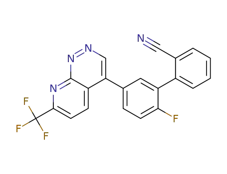 2'-fluoro-5'-(7-trifluoromethylpyrido[2,3-c]pyridazin-4-yl)biphenyl-2-carbonitrile