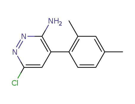 6-chloro-4-(2,4-dimethylphenyl)-3-pyridazineamine