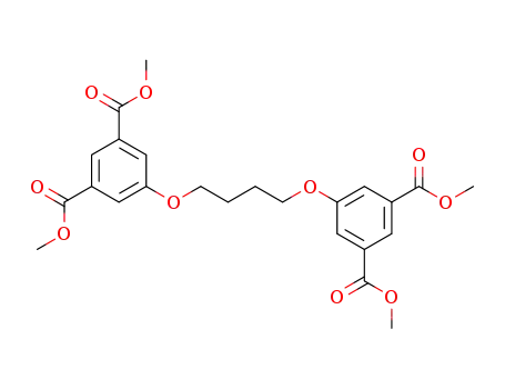 Molecular Structure of 503153-25-1 (1,4-bis(3,5-bis(methoxycarbonyl)phenoxy)butane)