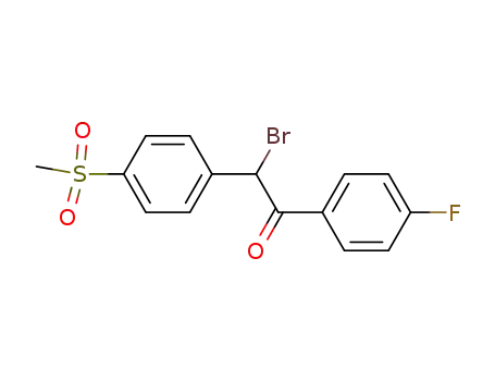 Ethanone, 2-bromo-1-(4-fluorophenyl)-2-[4-(methylsulfonyl)phenyl]-