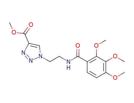 1-[2-(2,3,4-trimethoxy-benzoylamino)-ethyl]-1H-[1,2,3]triazole-4-carboxylic acid methyl ester