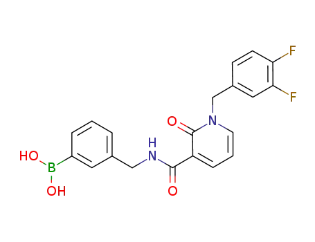 3-({[1-(3,4-difluoro-benzyl)-2-oxo-1,2-dihydro-pyridine-3-carbonyl]-amino}-methyl)-phenylboronic acid
