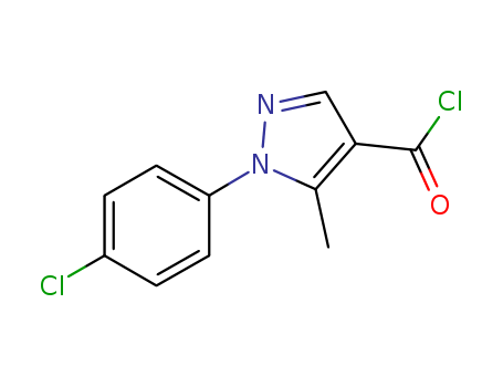 1H-Pyrazole-4-carbonylchloride, 1-(4-chlorophenyl)-5-methyl-