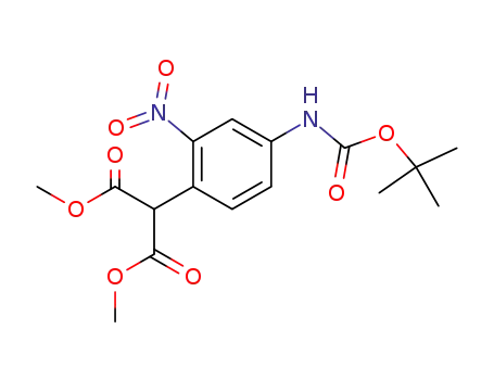 1,3-dimethyl 2-[4-[(tert-butoxycarbonyl)amino]-2-nitrophenyl]propanedioate