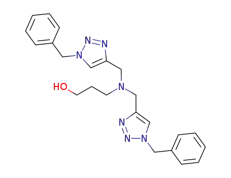 3-(bis((1-benzyl-1H-1,2,3-triazol-4-yl)methyl)amino)propan-1-ol