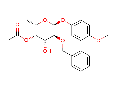 4-methoxyphenyl 4-O-acetyl-2-O-benzyl-α-L-fucopyranoside