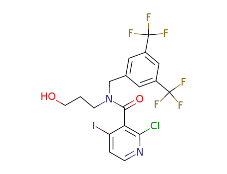 N-[3,5-bis(trifluoromethyl)benzyl]-2-chloro-N-(3-hydroxypropyl)-4-iodonicotinamide