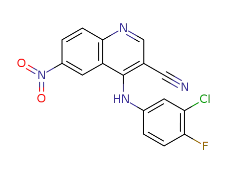 3-Quinolinecarbonitrile, 4-[(3-chloro-4-fluorophenyl)amino]-6-nitro-
