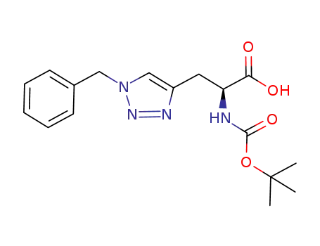 3-(1-benzyl-1<i>H</i>-[1,2,3]triazol-4-yl)-2-<i>tert</i>-butoxycarbonylamino-propionic acid