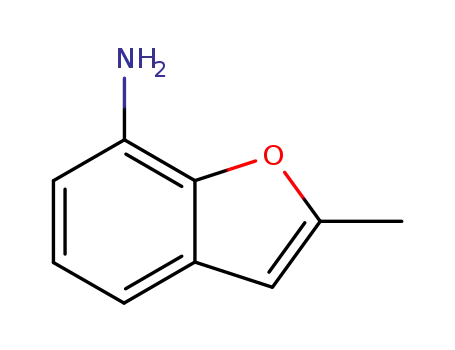Molecular Structure of 26325-21-3 (2-METHYL-BENZOFURAN-7-YLAMINE)