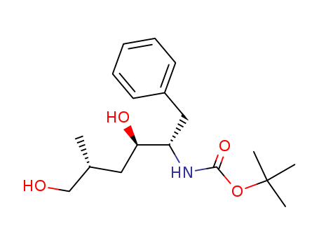 Carbamic acid,  [(1S,2R,4R)-2,5-dihydroxy-4-methyl-1-(phenylmethyl)pentyl]-,  1,1-dimethylethyl ester