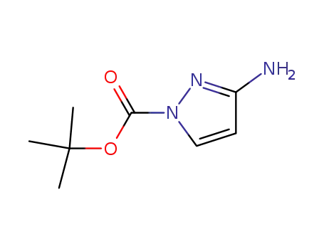 Molecular Structure of 863504-84-1 (tert-butyl 3-aminopyrazole-l- carboxylate)