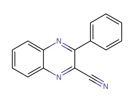 Molecular Structure of 59393-45-2 (3-Phenyl-2-quinoxalinecarbonitrile)