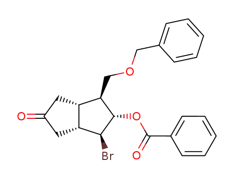3α-hydroxy-4β-bromo-7-oxo-2β-benzyloxymethylbicyclo<3.3.0>octane benzoate