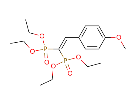 tetraethyl 2-(4-methoxyphenyl)ethene-1,1-diyldiphosphonate