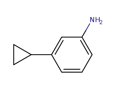 Molecular Structure of 485402-64-0 (Benzenamine, 3-cyclopropyl-)