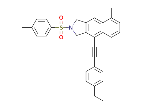 4-[(4-ethylphenyl)ethynyl]-8-methyl-2-tosyl-2,3-dihydro-1H-benzo[f]isoindole