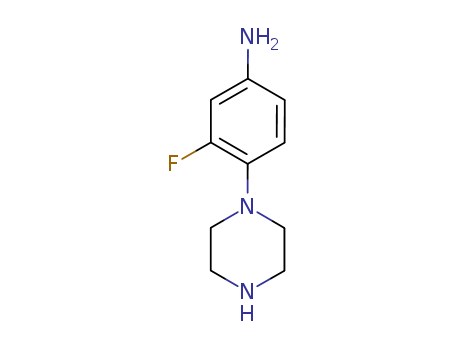 3-FLUORO-4-(1-PIPERAZINYL)-BENZENAMINE