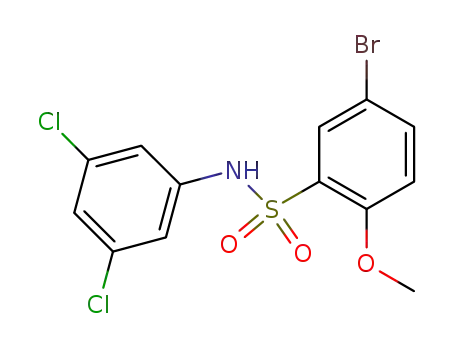 Benzenesulfonamide, 5-bromo-N-(3,5-dichlorophenyl)-2-methoxy-