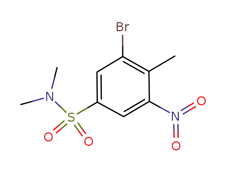 3-bromo-4,N,N-trimethyl-3-nitro-benzenesulfonamide