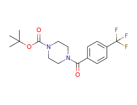 Molecular Structure of 1327712-44-6 (tert-butyl 4-(4-(trifluoromethyl)benzoyl)piperazine-1-carboxylate)