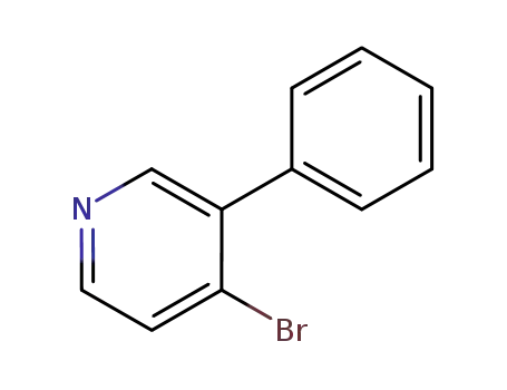 Molecular Structure of 440112-20-9 (4-BROMO-3-PHENYLPYRIDINE)
