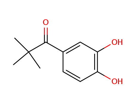 Molecular Structure of 72017-59-5 (tert-Butyl(3,4-dihydroxyphenyl) ketone)