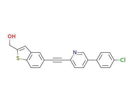 {5-[5-(4-chloro-phenyl)-pyridin-2-ylethynyl]-benzo[b]thiophen-2-yl}-methanol
