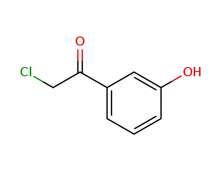 Molecular Structure of 62932-90-5 (2-Chloro-3'-hydroxyacetophenone)