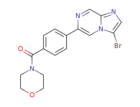(4-(3-bromoimidazo[1,2-a]pyrazin-6-yl)phenyl)(morpholino)methanone