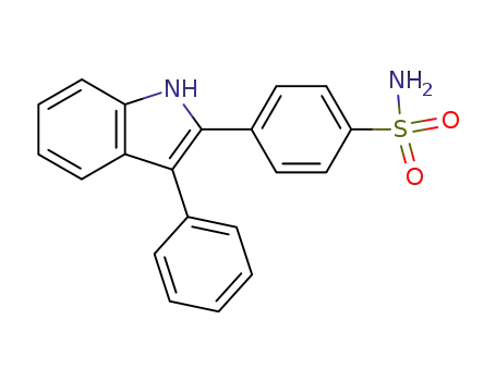 Benzenesulfonamide, 4-(3-phenyl-1H-indol-2-yl)-