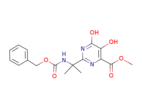 4-Pyrimidinecarboxylicacid,1,6-dihydro-5-hydroxy-2-[1-methyl-1-[[(phenylmethoxy)carbonyl]amino]ethyl]-6-oxo-,methyl ester