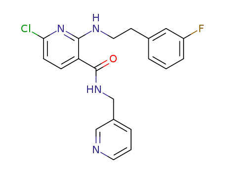 6-chloro-2-(3-fluorophenethylamino)-N-(pyridin-3-ylmethyl)nicotinamide