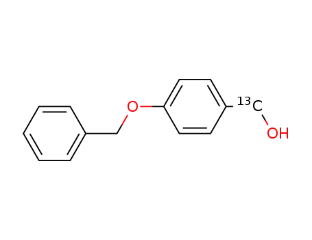 Molecular Structure of 680182-18-7 (4-BENZYLOXY-[7-13C]BENZYL ALCOHOL)