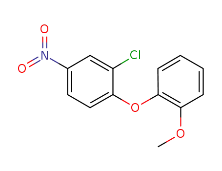 Molecular Structure of 1097189-03-1 (2-chloro-1-(2-methoxyphenoxy)-4-nitrobenzene)