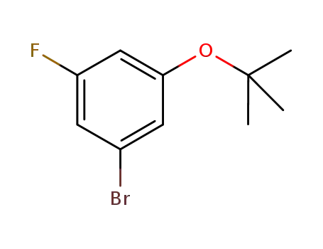 Molecular Structure of 889362-81-6 (1-BroMo-3-(tert-butoxy)-5-fluorobenzene)