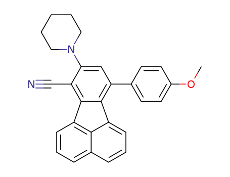 Molecular Structure of 1537881-59-6 (10-(4-methoxyphenyl)-8-(piperidin-1-yl)fluoranthene-7-carbonitrile)