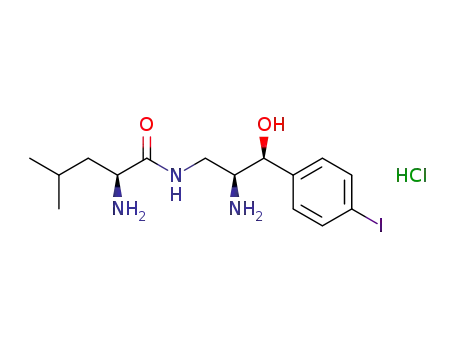 (S)-2-amino-N-((2S,3S)-2-amino-3-hydroxy-3-(4-iodophenyl)propyl)-4-methylpentanamide hydrochloride