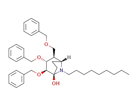 (1R,2S,3R,4R,5R)-2,3-di-O-benzyl-4-C-benzyloxymethyl-8-nonyl-8-azabicyclo[3.2.1]octane-1-ol