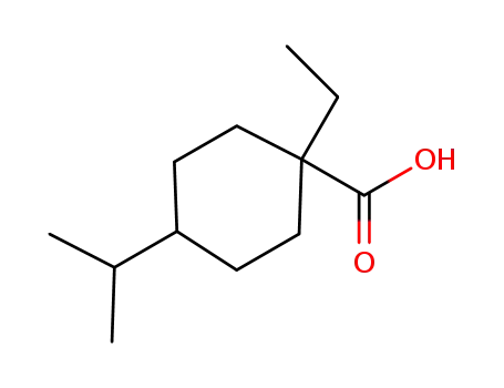 Molecular Structure of 1210878-87-7 (1-ethyl-4-isopropylcyclohexanecarboxylic acid)